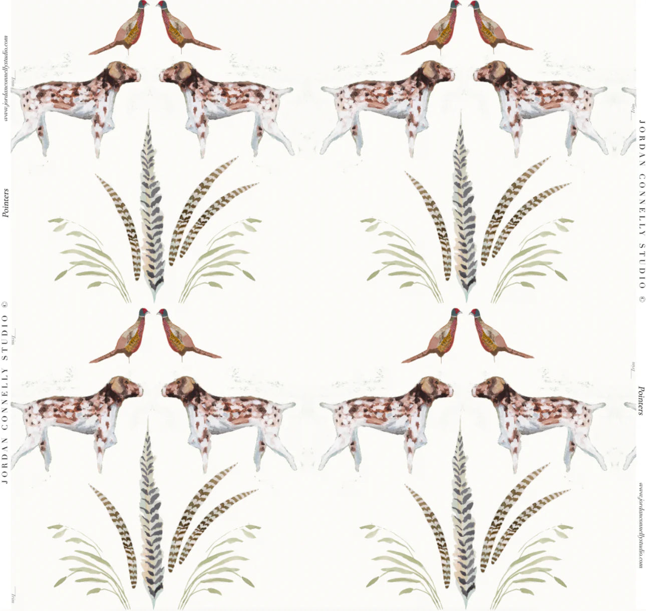 Pointers in White- Fabric