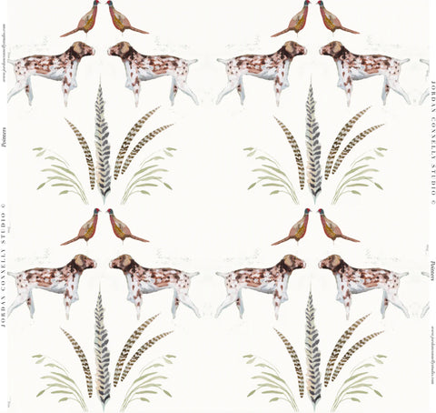 Pointers in White- Fabric