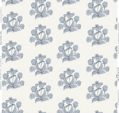 Peony Bundle in Blue- Fabric