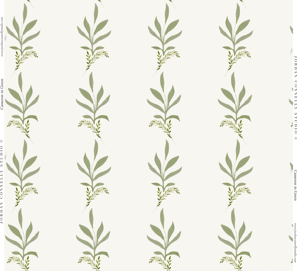 Cameron in Green- Wallpaper