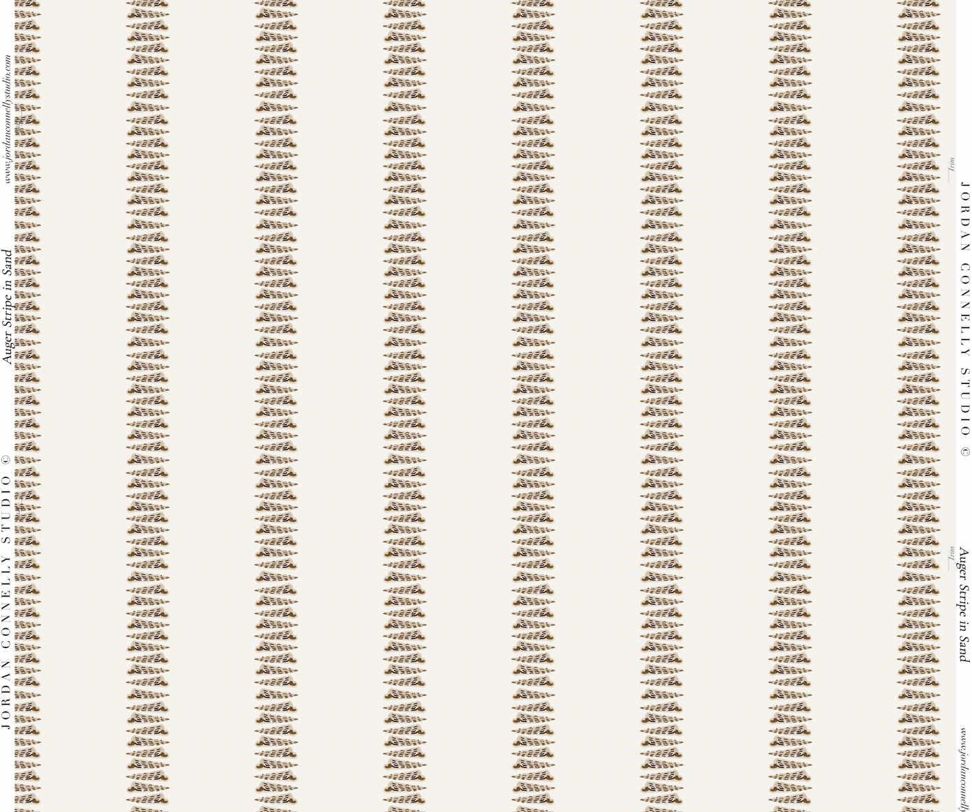 Auger Stripe in Sand- Wallpaper