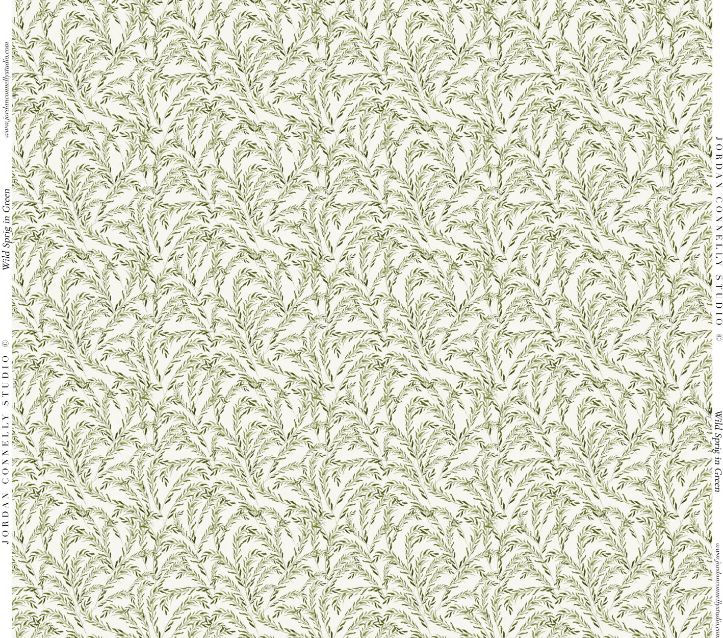 Wild Sprig in Green- Fabric