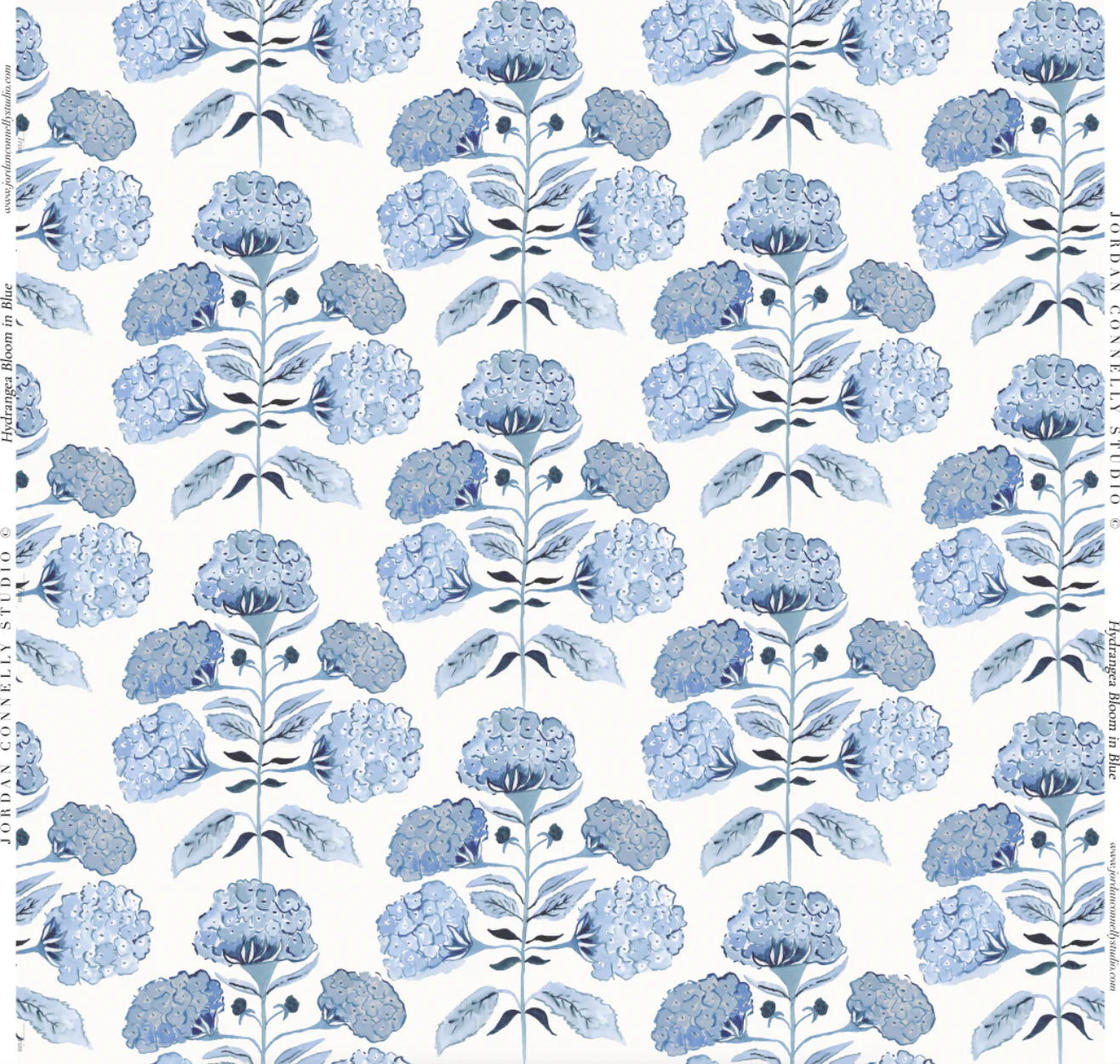 Hydrangea Bloom in Blue- Fabric