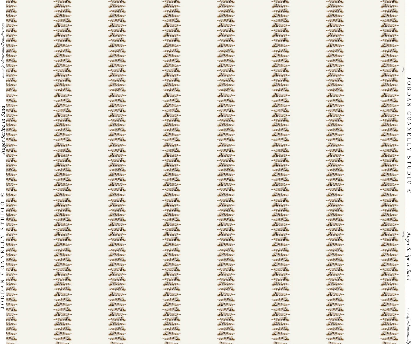 Auger Stripe in Sand- Fabric