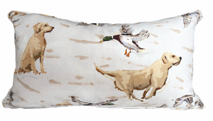 Small Lumbar Nicholas & Banks Pillow Cover- Self Piping