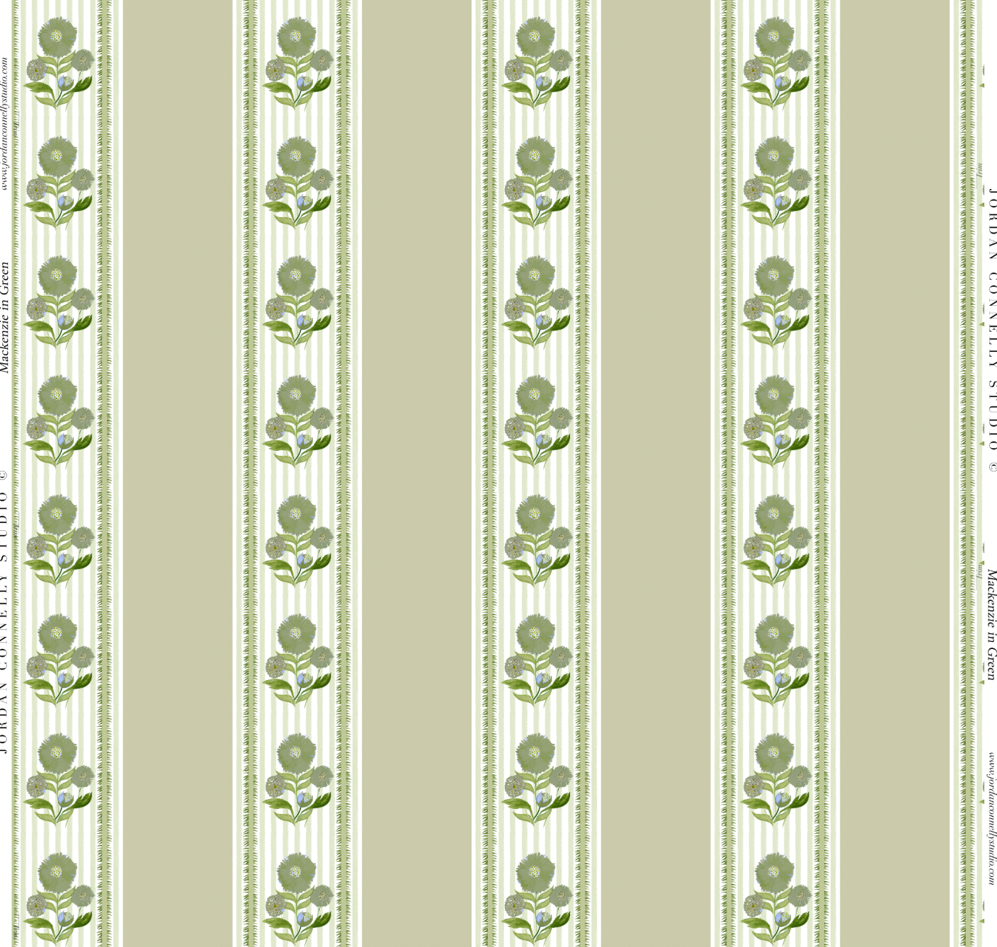 Mackenzie in Green- Wallpaper