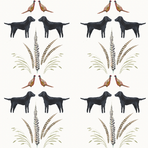 Black Labs- Wallpaper