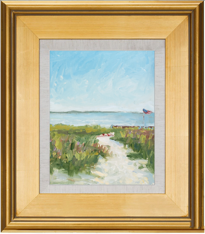 Sunbather on Center-8x10 (~16"x14 framed)