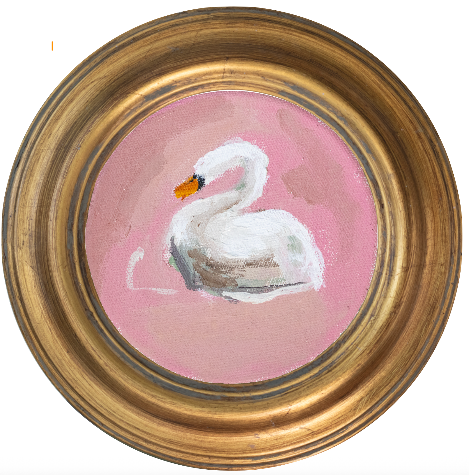 Swan 4 -5x5 (~7"x7 framed)