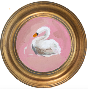 Swan 4 -5x5 (~7"x7 framed)