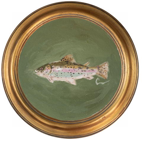 Trout 1 -8x8 (~10"x10 framed)