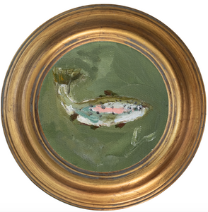 Trout 4 -5x5 (~7"x7 framed)