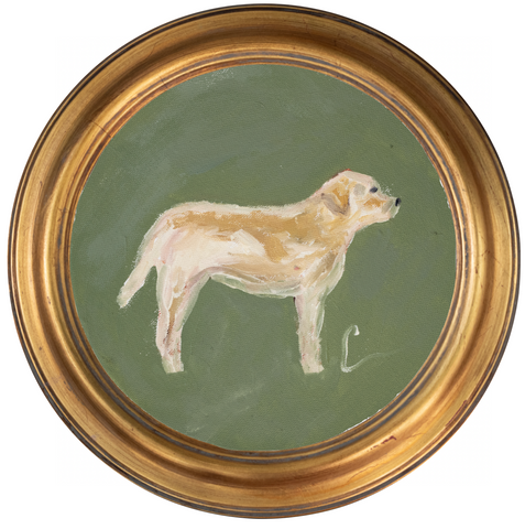 Yellow Lab -8x8 (~10"x10 framed)