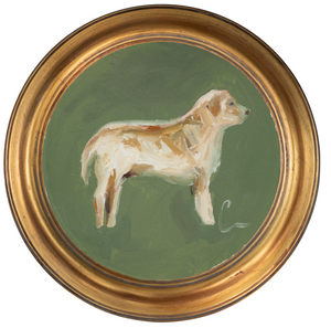 Yellow Lab 2 -8x8 (~10"x10 framed)