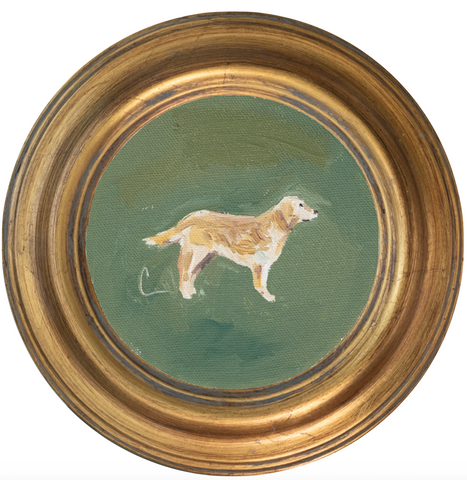 Yellow Lab 4 -5x5 (~7"x7 framed)
