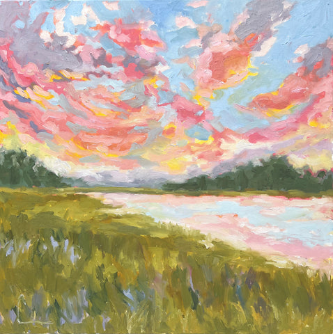 Ashley River Sunset- 24x24