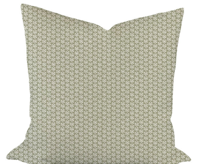 Kiawah in Sage Custom Pillow