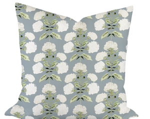 Hydrangea Bloom in Garden on Slate Custom Pillow