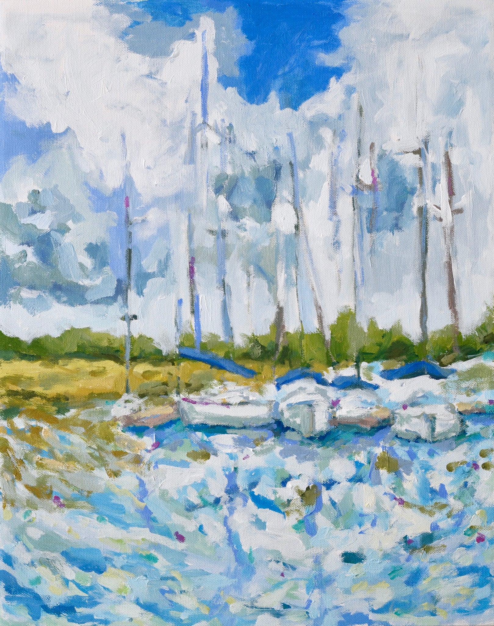 Boats at Bohicket- 16x20