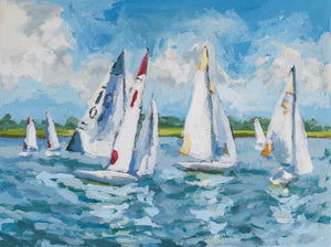 Fleet on the Cape Fear- 16x12