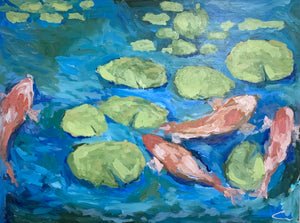 Koi Pond- 24x18