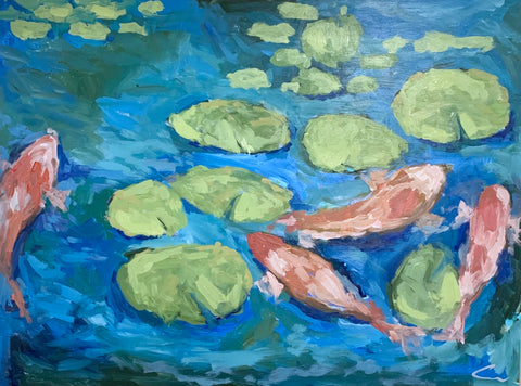 Koi Pond- 24x18