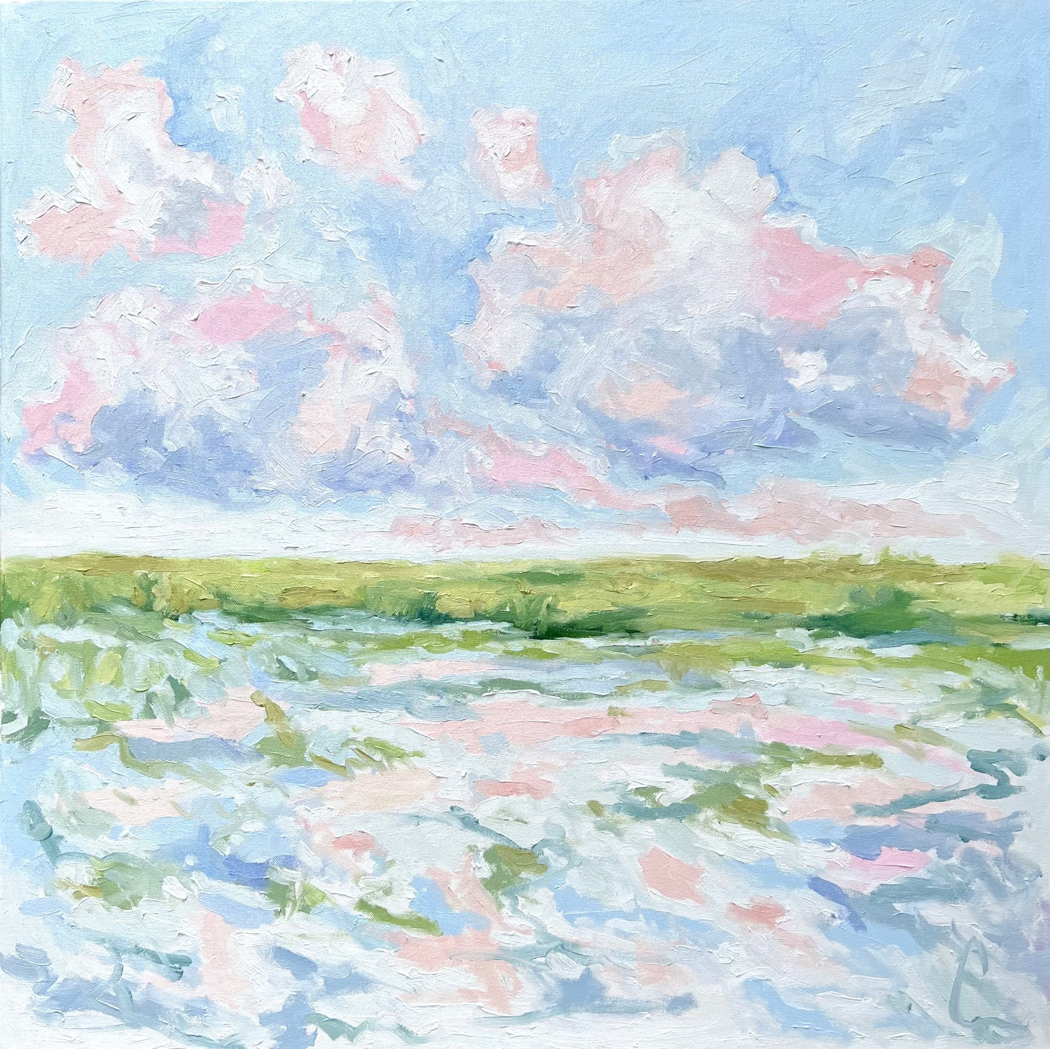 Marsh in Blush 2- 30x30