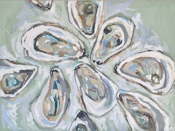 Oysters in Sea- 40x30