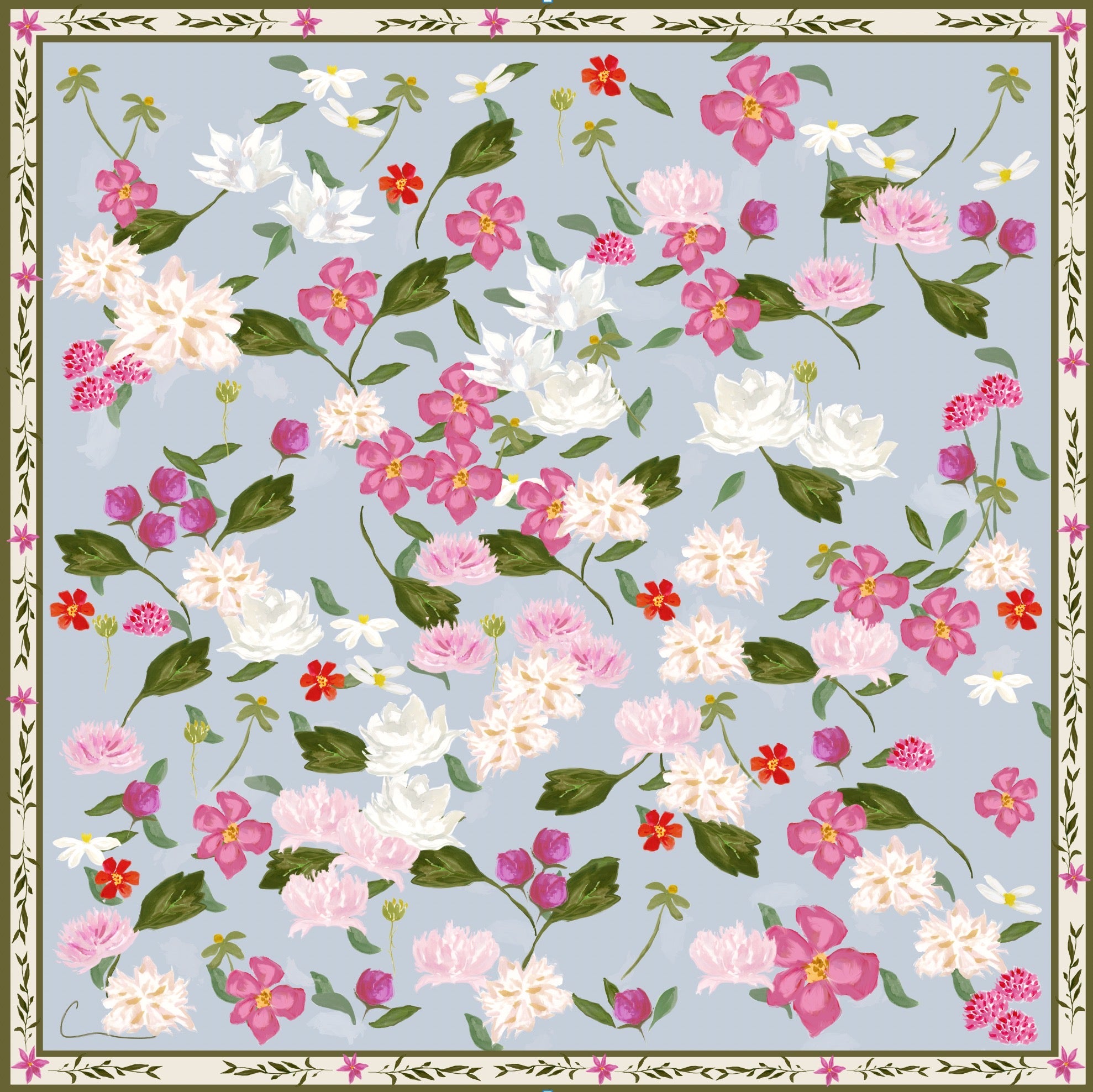 Julia's Bouquet Scarf