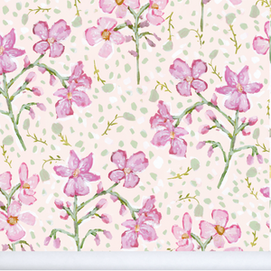 Orchids for Parker in Blush- Wallpaper