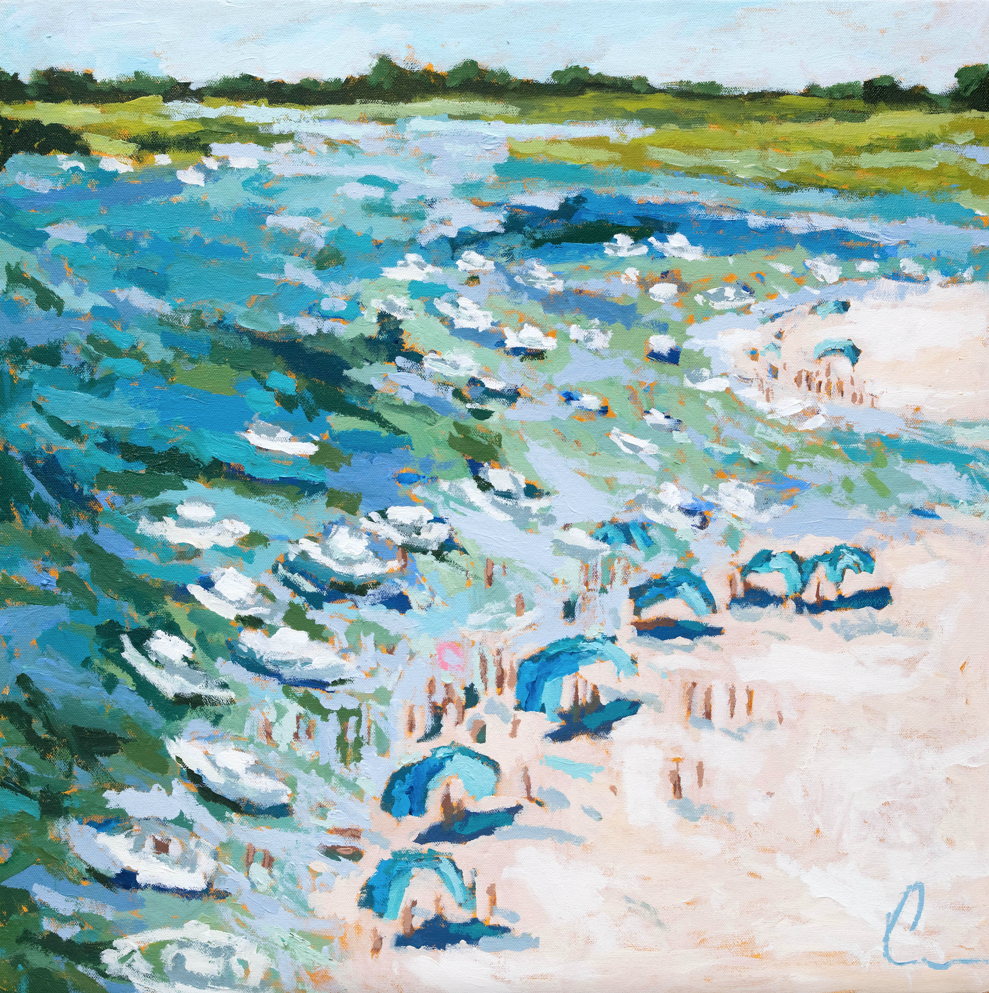 Mason's Inlet 2- Framed 24x24