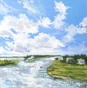 Isle of Palms from Bridge 2- 36x36