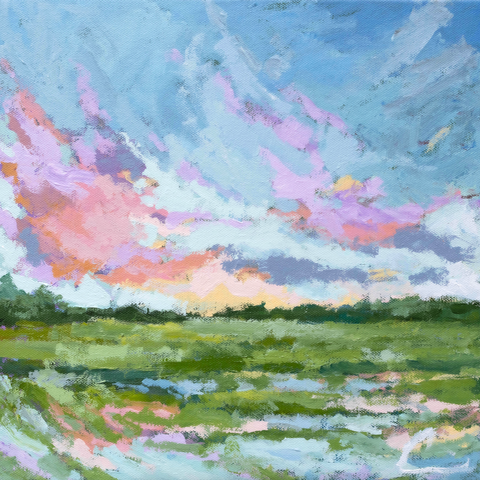 Sunset Palette 3- Framed 12x12
