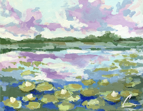 Lily Pond No. 3- 14x11