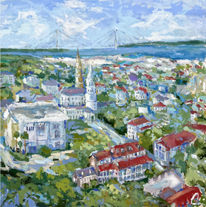 Holy City Steeples- 48x48
