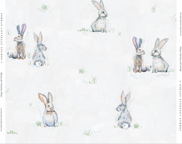 Bunnies for Charlotte- Wallpaper