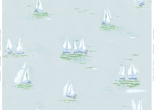 Sailboats for Pearce- Wallpaper