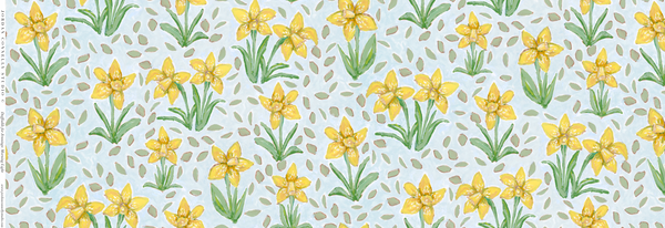 Daffodils for Jennings in Morning Light- Fabric