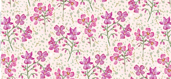 Orchids for Parker in Blush- Fabric