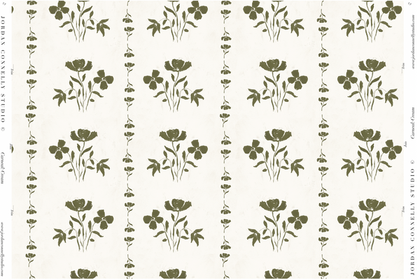 Carneal in Cream- Wallpaper