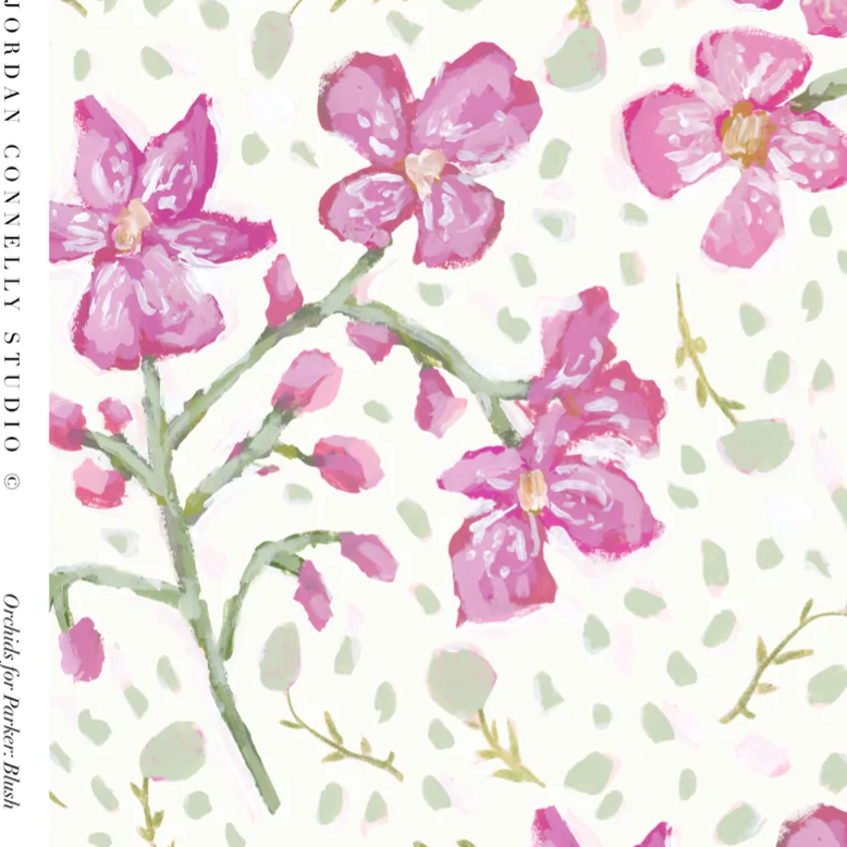 Orchids for Parker in Cream- Fabric