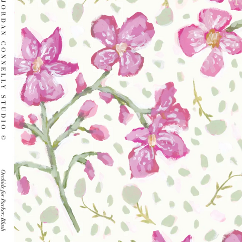 Orchids for Parker in Cream- Fabric