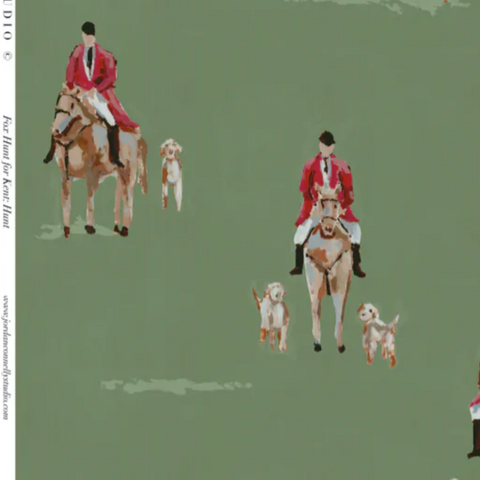 Fox Hunt for Kent in Hunt- Textile