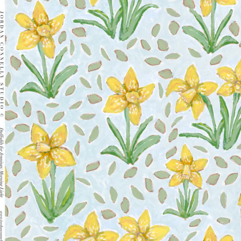 Daffodils for Jennings in Morning Light- Fabric