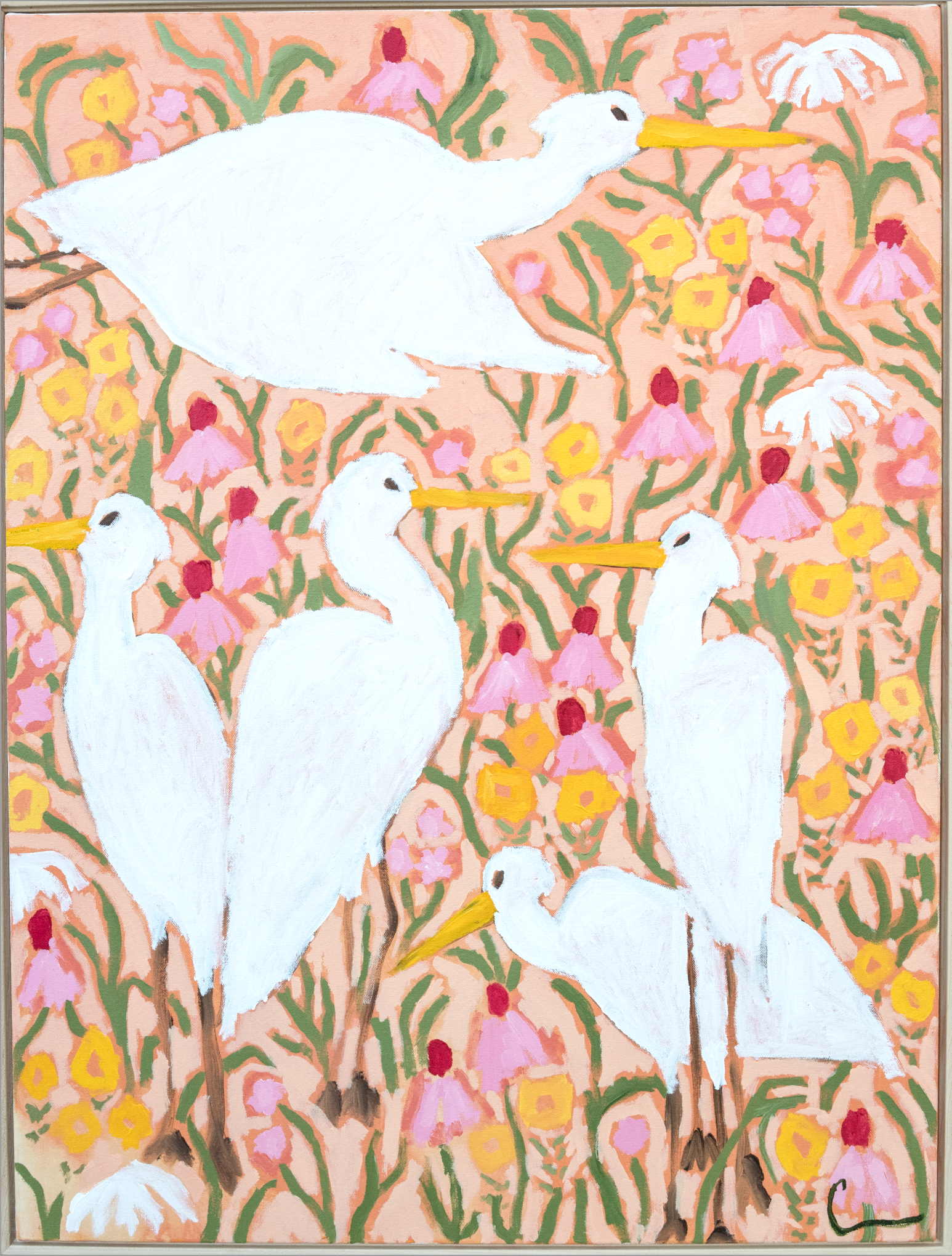 Birdies No. 2- 30x40 *COMES FRAMED