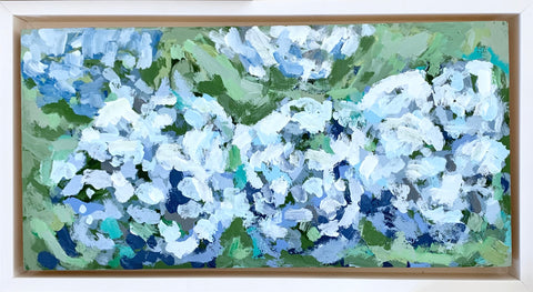 Wild Blue Hydrangeas- 12x6